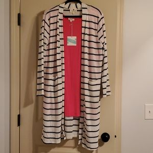 NWT knee length cardigan and tunic